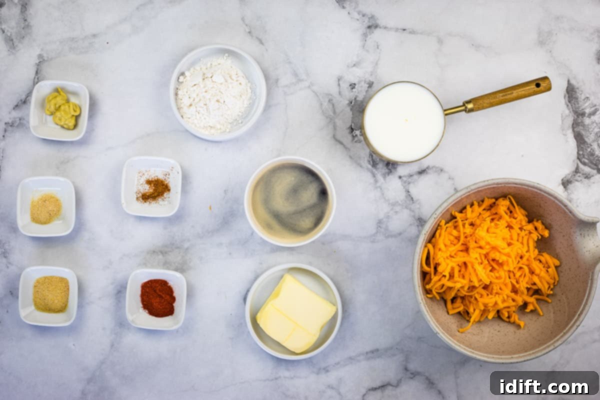 Hearty Guinness Beer Cheese Dip 5 Ingredients to make beer cheese dip.