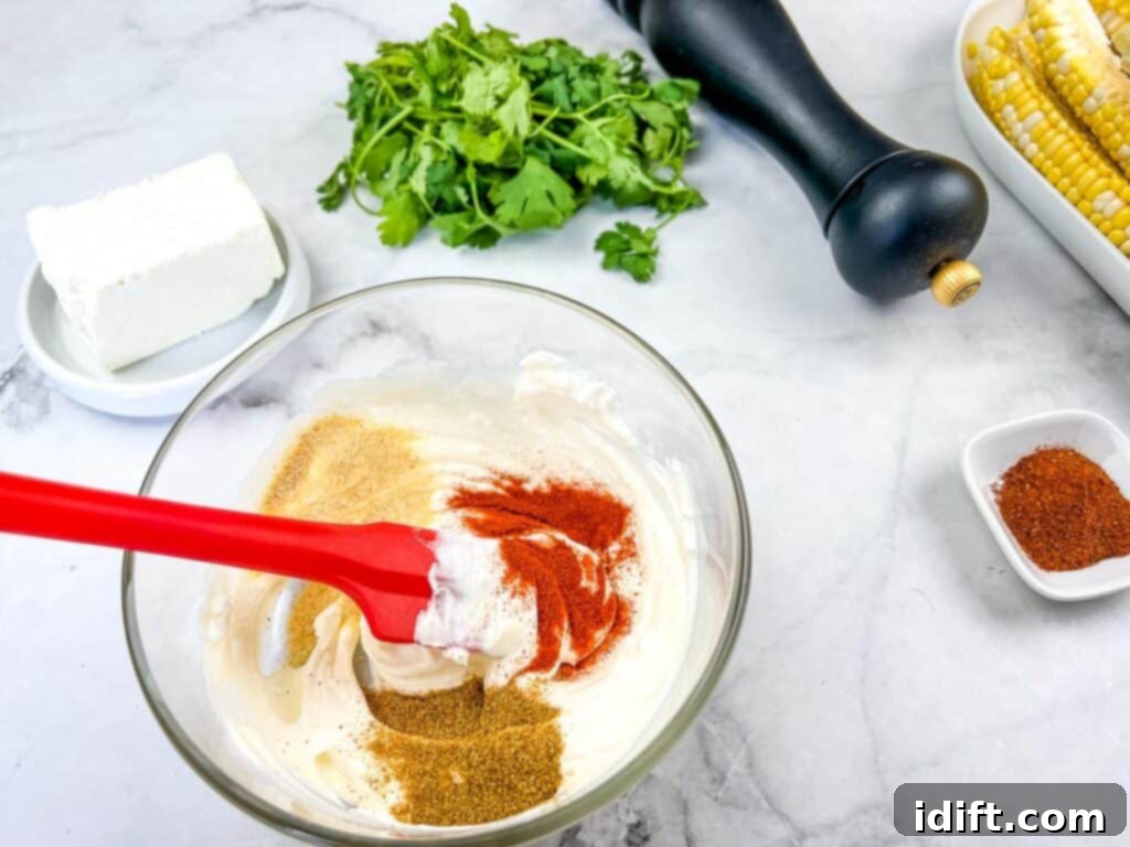 Mixed sauce ingredients in a bowl, creamy and well-combined.