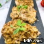 4-ingredient chicken on a black platter.