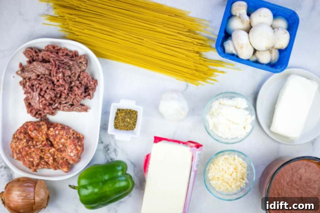 Priceless Pasta Bake 6 Ingredients to make Million Dollar Spaghetti.