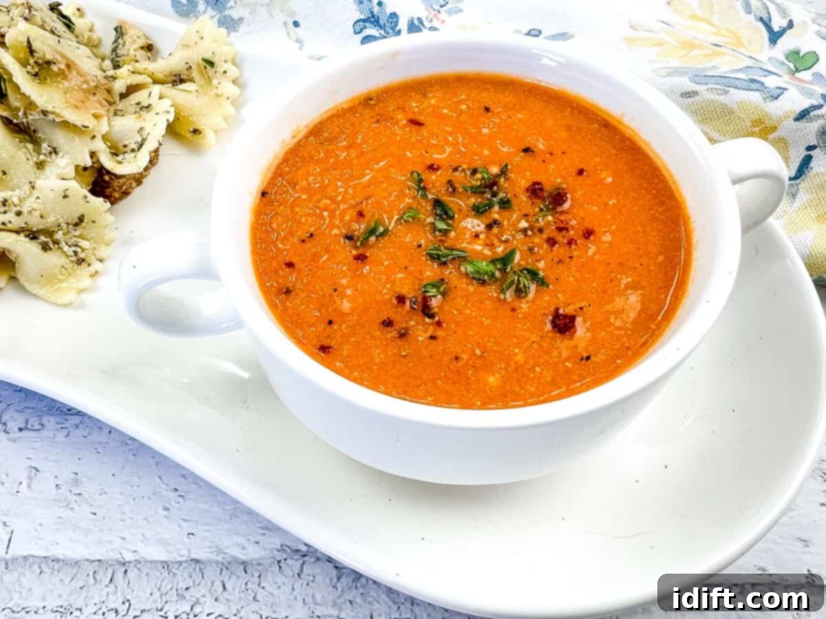 Two bowls of soup on the counter.