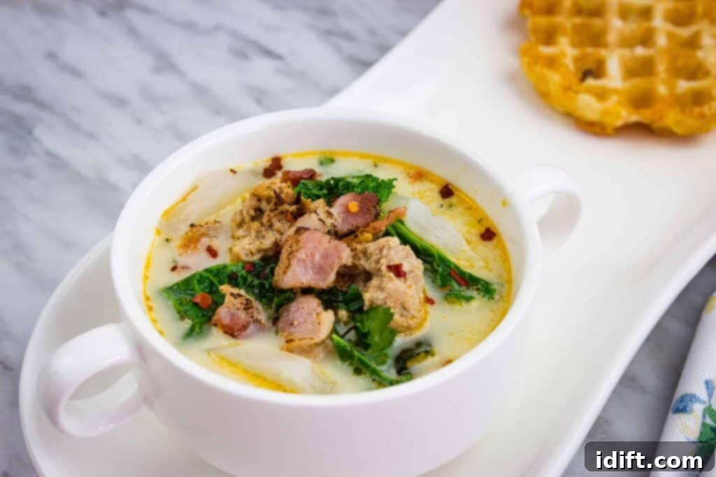 Easy Soups Kids Can Make 9 A bowl of soup with meat and greens, so easy to cook, on a plate.