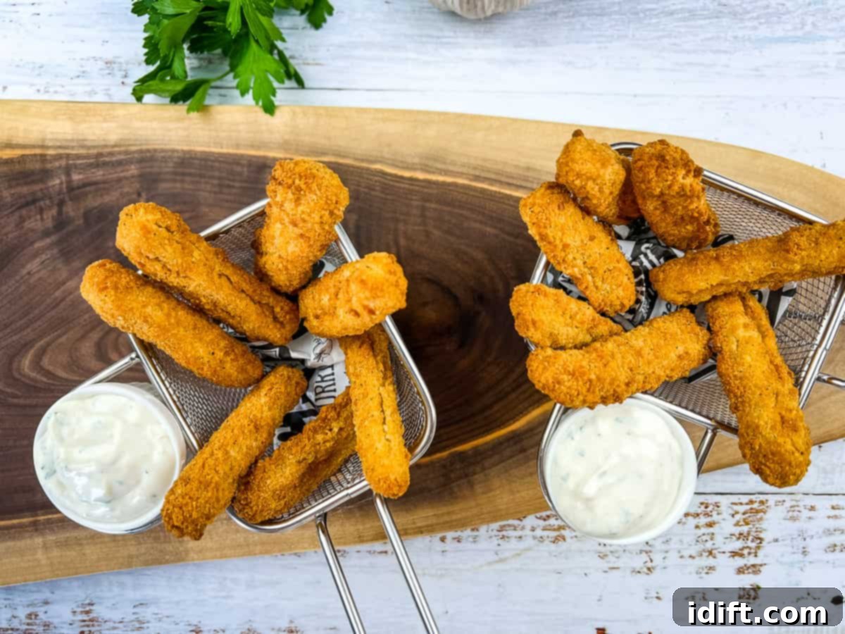 Cook Up Joy: Simple Recipes for Little Kitchen Stars 9 A top down shot of 2 baskets of air fryer Chicken Fries.