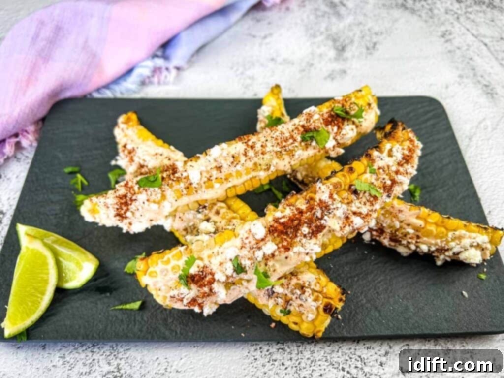 Don't Hibernate: 11 Winter Grilling Game-Changers 5 Sauced corn ribs on a black serving plate.