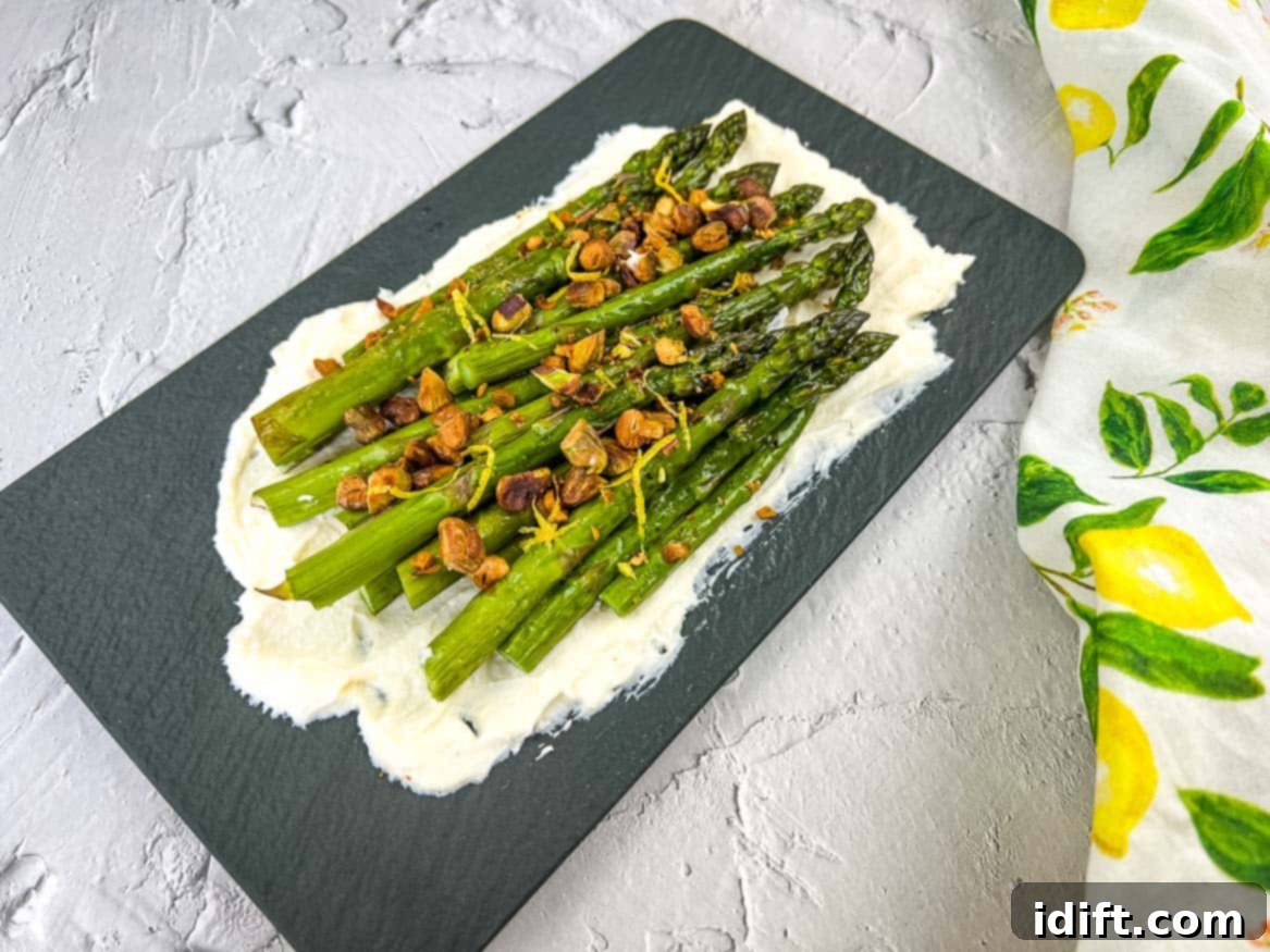 You Won't Believe These 21 Dishes Are Low Carb 9 A plate of asparagus with mascarpone and lemon.
