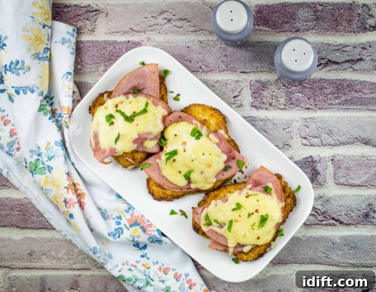 Forget Boring Chicken 23 Exciting Dinner Recipes 3 Air Fryer chicken cordon bleu on a plate.