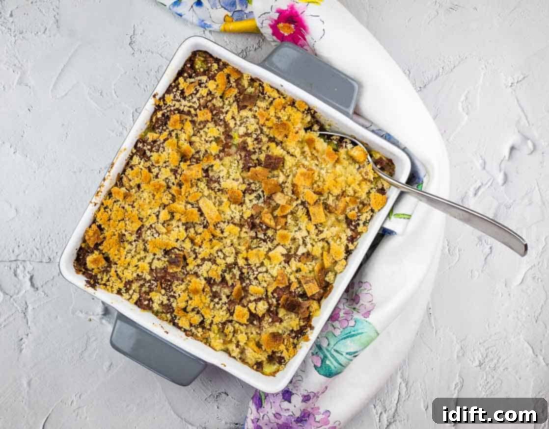 23 Power-Packed Breakfasts to Fuel Your Day 13 Corned Beef Hash Casserole in a square baking dish.