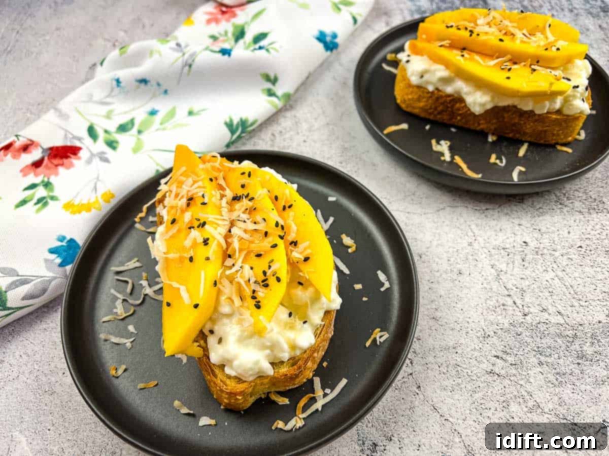 23 Power-Packed Breakfasts to Fuel Your Day 10 A slice of cottage cheese toast on a counter.