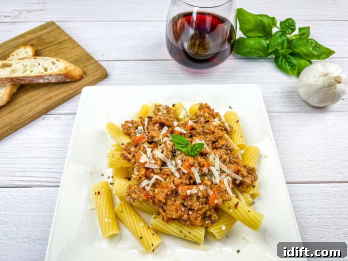 Transform One Pound of Ground Beef into 19 Amazing Meals 8 Bolognese Sauce on pasta.