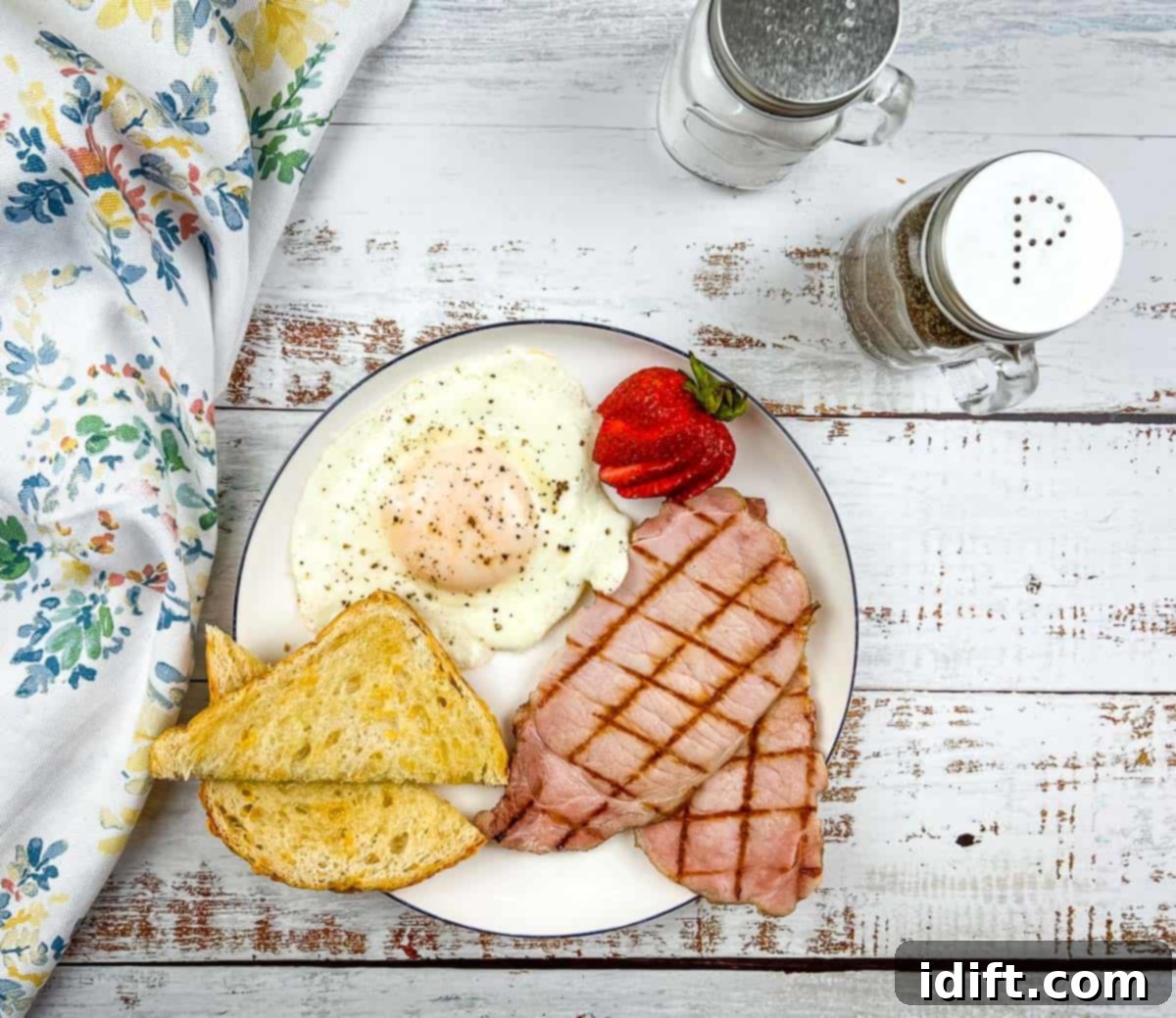 13 Timeless Dishes Grandma Still Wanted To Teach You 3 A plate with back bacon, eggs and toast.