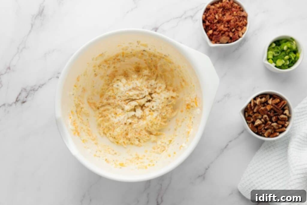 Mix until the mixture is smooth and well combined.