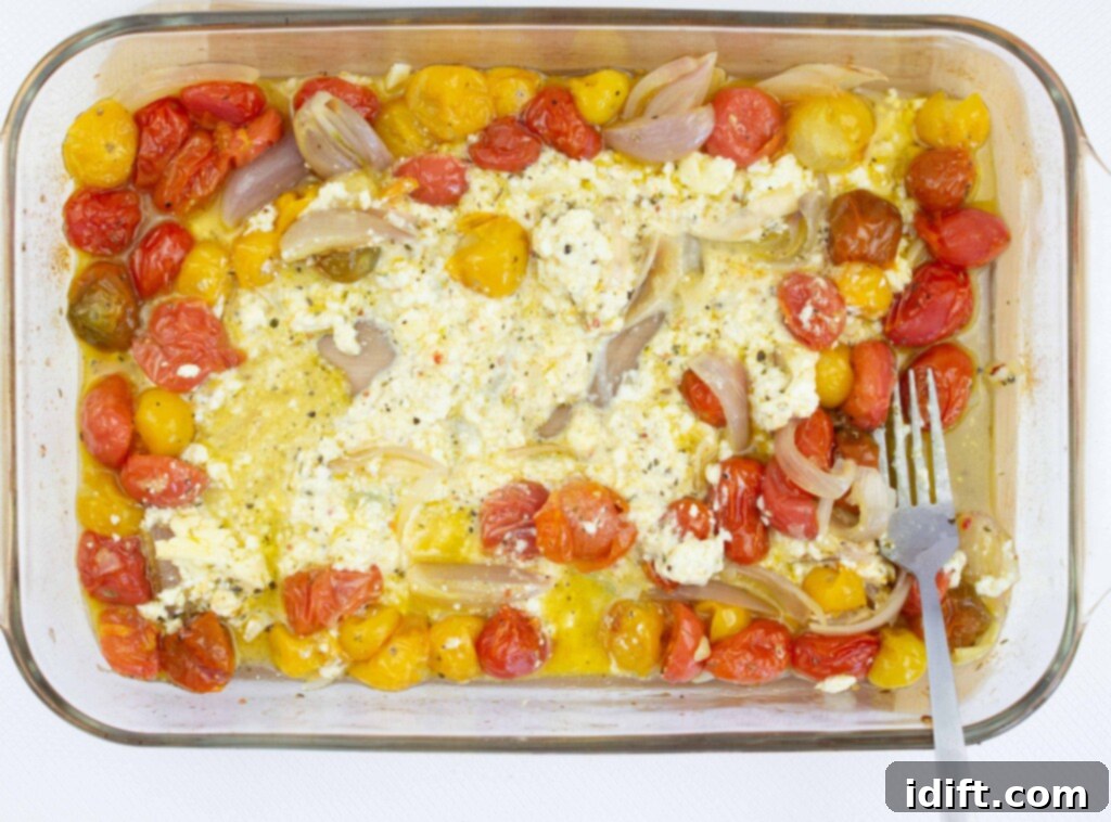 mix sauce around with a fork and serve!