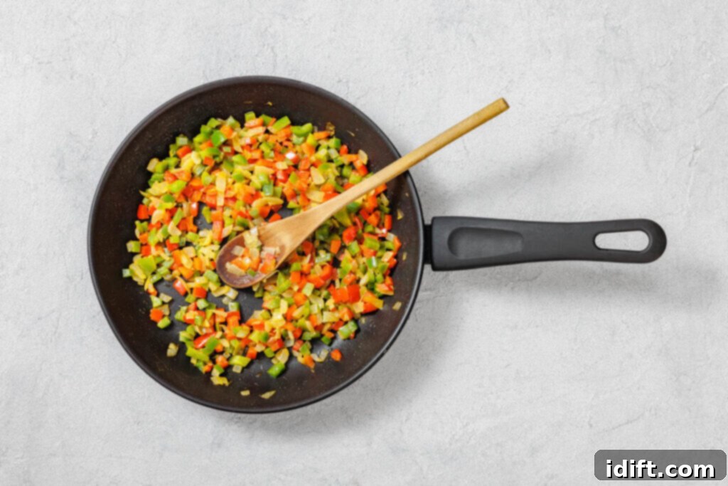 Hearty Western Omelet Bake 6 Cooking Baked Western Omelet step.