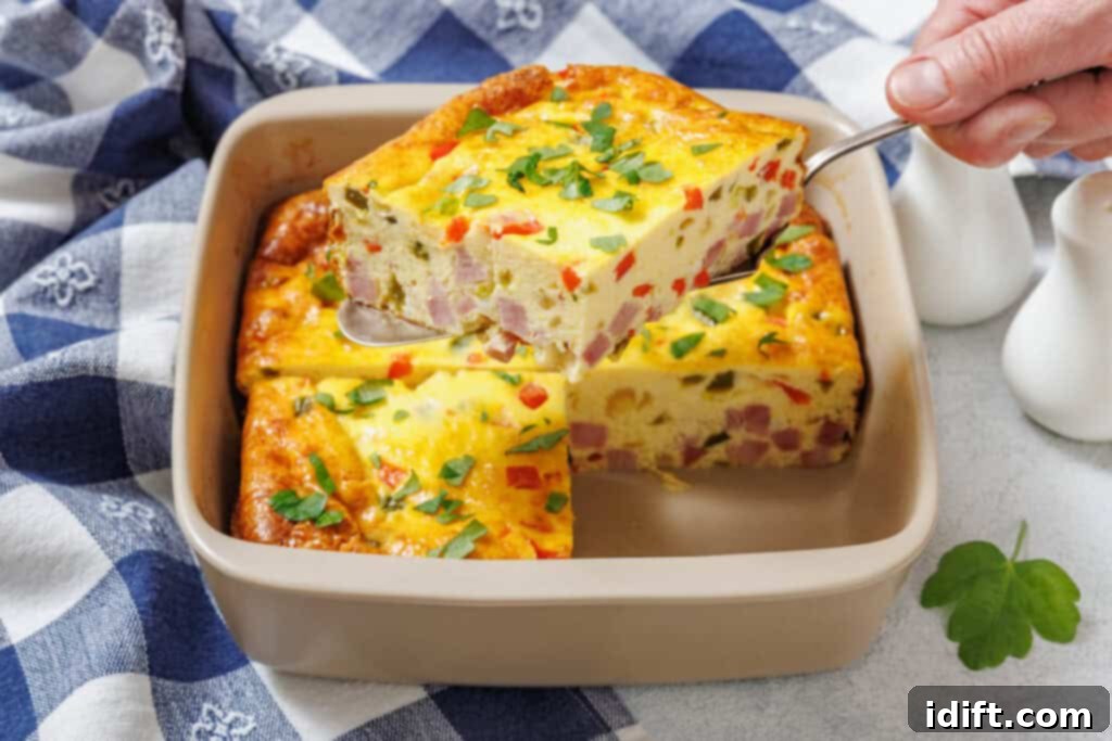 Hearty Western Omelet Bake 9 Cooking Baked Western Omelet step.