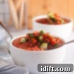 Cool and Refreshing Gazpacho 11 Photo of delicious and refreshing Classic Gazpacho.